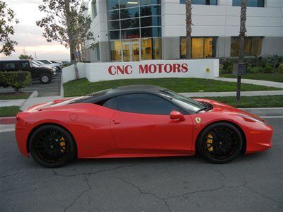 2011 ferrari 458 italia coupe 4,812 miles rosso corsa carbon fiber / 5 in stock