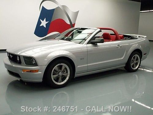 2005 ford mustang gt prem convertible red leather 35k texas direct auto