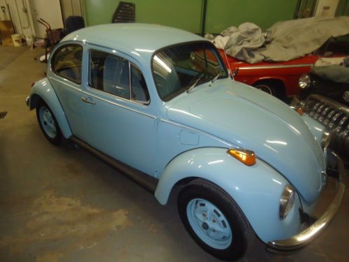1972-1973 volkswagen vw beetle classic powder blue a/c