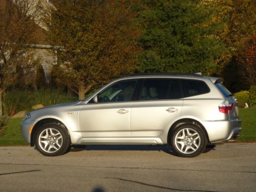 Pampered silver bmw x3 si sport &#034;m&#034; edition. new brakes, tires. lady driver.