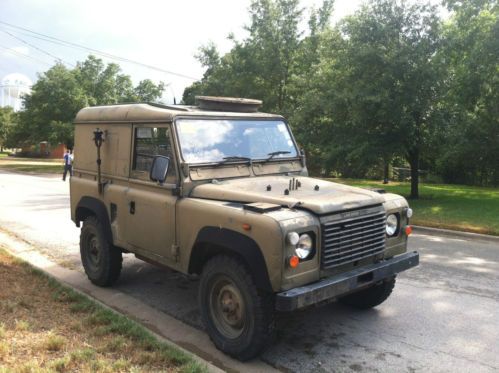 1986 land rover defender 90, ex mod with turret