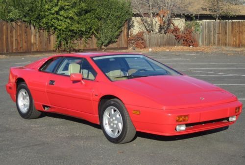1988 lotus esprit turbo.red, nice condition.a fun affordable exotic sports car.
