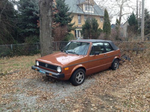 1981 volkswagen rabbit convertible base convertible (not running)