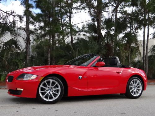 2008 bmw z4 3.0 i * no reserve * stunning imola red! loaded! convertible