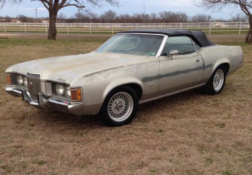 1971 mercury cougar xr7 convertible rust free texas great color and options