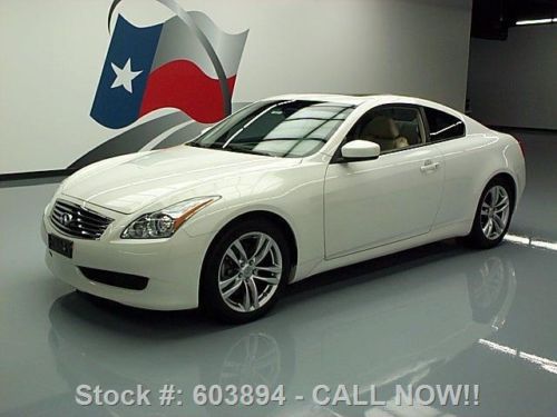 2009 infiniti g37 journey coupe sunroof htd leather 57k texas direct auto