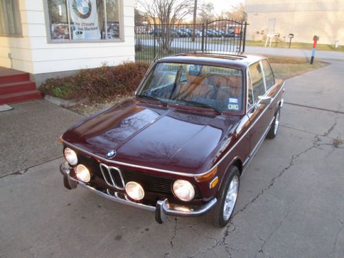 1976 bmw 2002 malaga red, euro bumpers, heated seats, leather, all new