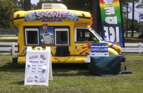 Snowie bus (shaved ice)   ice cream - snow cones - mobile concession