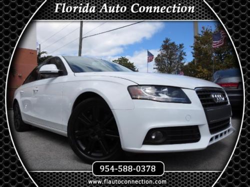 09 audi a4 2.0t turbocharged white on black clean carfax 08 10 leather sunroof