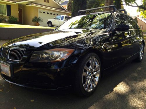 2006 bmw 325i sport sedan 4-door 3.0l 6 cyl. low reserve black on black chrome