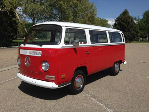 1970 vw deluxe bay window type2 microbus 63,000 original miles restored 1 owner