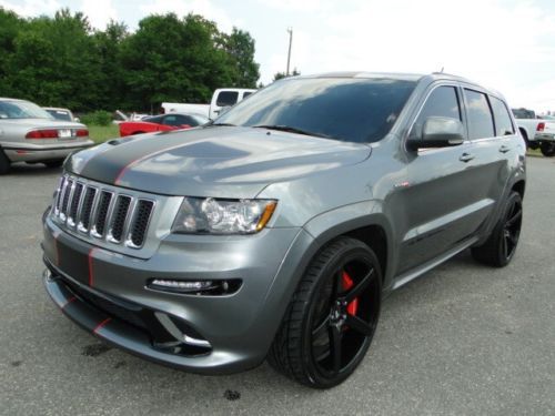 2013 jeep grand cherokee srt-8, 6.4l 4wd theft recovery clear title, no damage