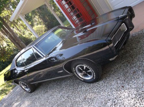 1968 pontiac gto 400 triple black 242 vin ac tri power show or race car