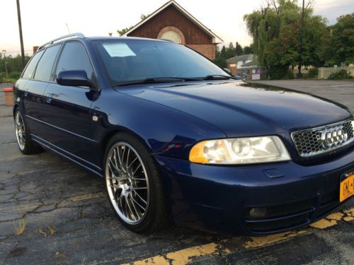 2001 audi s4 avant wagon bi turbo lowered borla well maintained 2.7t b5 rare