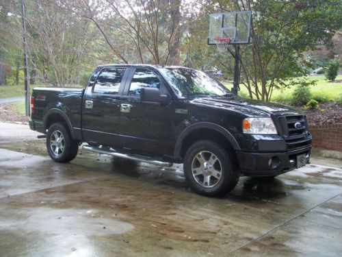 2006 ford f-150 fx4 crew cab pickup 4-door 5.4l black leather