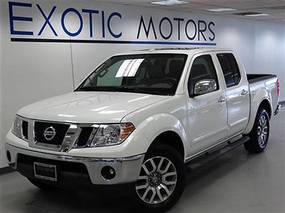 2013 nissan frontier crewcab sl 4wd! leather nav rear-cam r-pdc htd-sts warranty