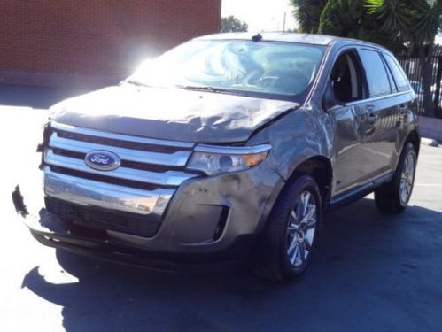 2013 ford edge limited awd damaged salvage only 23k miles! runs! cooling good!