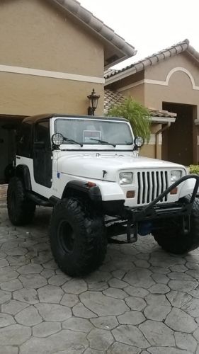 1989 jeep wrangler yj lifted a/c automatic 6 cylinder 4x4
