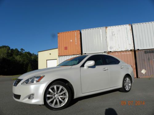 2008 lexus is 250 , pearl white,  awd,  automatic,  excellent condition!