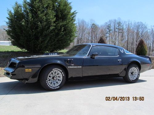 1978 pontiac trans am black with silver bird and letters new 400ci engine