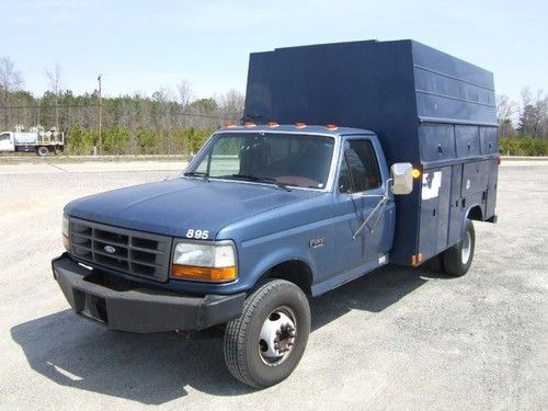 1995 ford f450 xl enclosed utility 7.3l diesel 88k miles