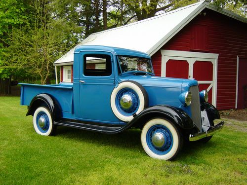 1935 chevy 1/2 ton pick up truck very solid original older restoration hot rod?