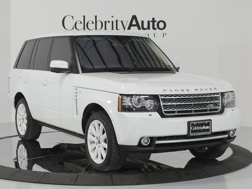 2012 land rover range rover supercharged white with black interior