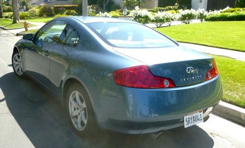 2005 infiniti g35 coupe - 68k miles, automatic, one owner, light blue, clean!