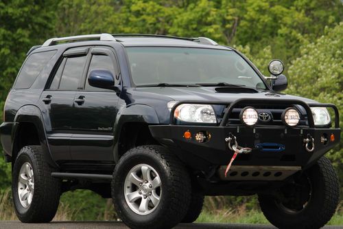 2004 toyota 4runner sr5 sport 4x4 ramsey winch 6" lift old man emu carfax sharp!