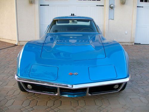 1968 corvette big block 427, 4 speed coupe, blue / blue no reserve!!!!