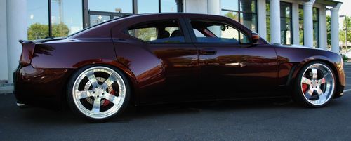 07 widebody charger srt-8,6.1 hemi,custom,suede,nav,suicide doors,borla,candy !