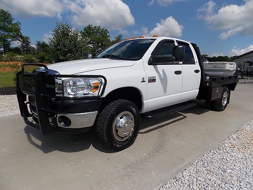 2007 dodge ram 3500 crew cab slt cummins diesel c&amp;m flatbed brand new no reserve