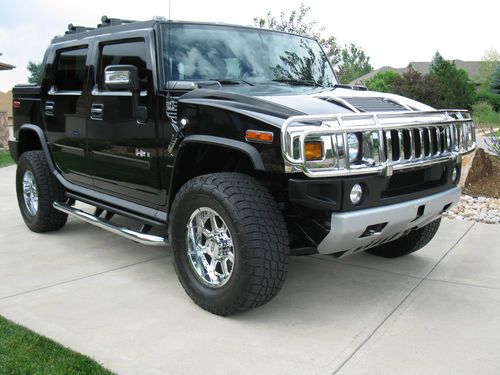 2008 hummer h2 sut- supercharged - beautiful black on black - 29,380 miles