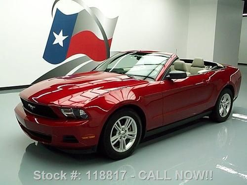 2011 ford mustang convertible v6 6-speed only 39k miles texas direct auto