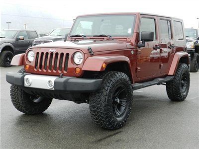 Suv unlimited 4 door hardtop 4x4 sahara custom lift wheels tires new auto