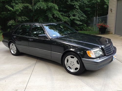 1995 mercedes-benz s420 sedan blk/blk amg 59,500 miles