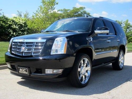 Escalade awd leather heated sunroof nav pwr boards dvd back up 1 owner