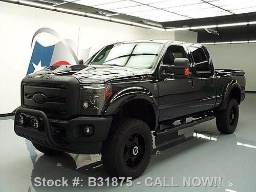 2012 ford f-250 4x4 lifted diesel tuscany black ops 10k texas direct auto