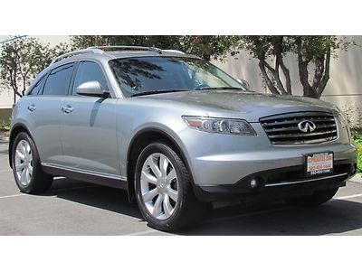 2007 infiniti fx35 sport package/navigation low miles one owner clean pre-owned
