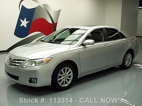 2010 toyota camry xle heated leather sunshade 35k miles texas direct auto