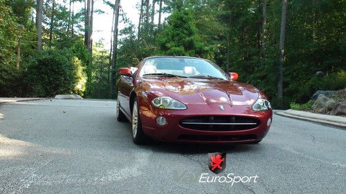 Super rare 05 jaguar xk8 radiance red on cashmere leather 28.2mpg convertible
