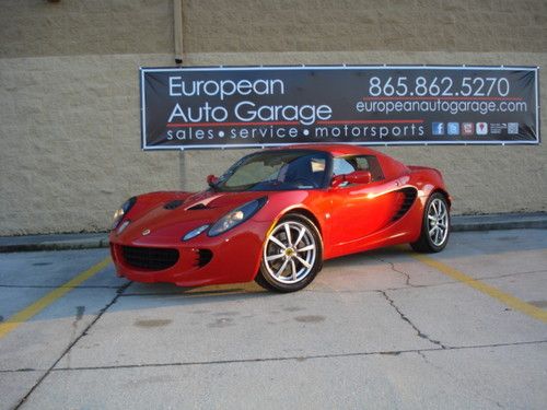 2006 lotus elise, chili red on black, both tops, 34k miles, serviced, exc. cond!