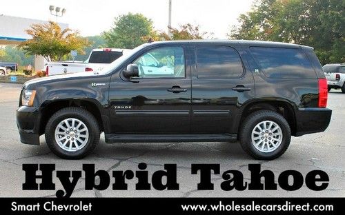Hybrid tahoe 4x4 leather dvd player navigation carfax certified rare low reserve