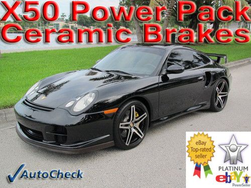 2003 03 porsche 911 turbo coupe * x50 power pack * pccb ceramic brakes * stick