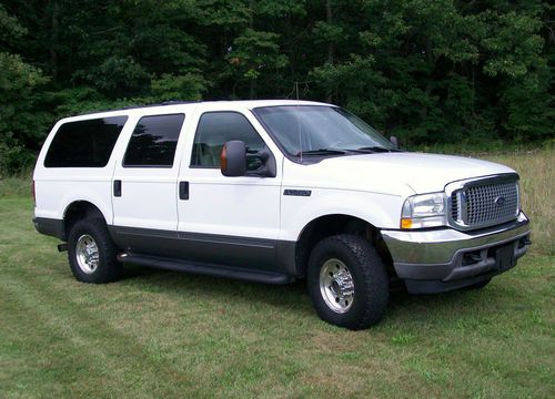 Ford excursion 2004 xlt diesel 6.0 turbo four wheel drive loaded &amp; towing pkg
