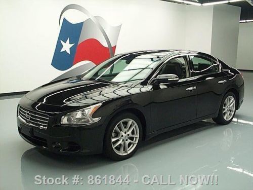 2009 nissan maxima 3.5 s sunroof htd leather 56k miles texas direct auto