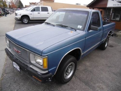 No reserve auction 1991 gmc sonoma 4cyl 5spd manual trans 2wd