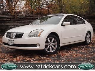 One owner 2006 maxima carfax certified heated leather bose sunroof pearl white