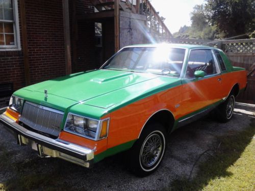 81 buick regal super clean custom two-toned canby paint job orange and green