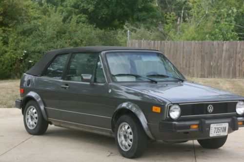 1984 vw rabbit convertible, wolfsburg edition, 2-door 1.8l gas, cabriolet